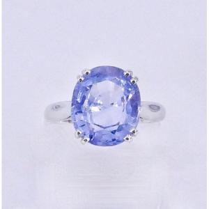 Ceylon Sapphire White Gold Ring