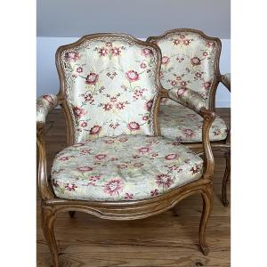 Pair Of Armchairs, Louis XV Period
