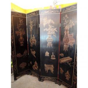 Japonese Screen, XIXth Century