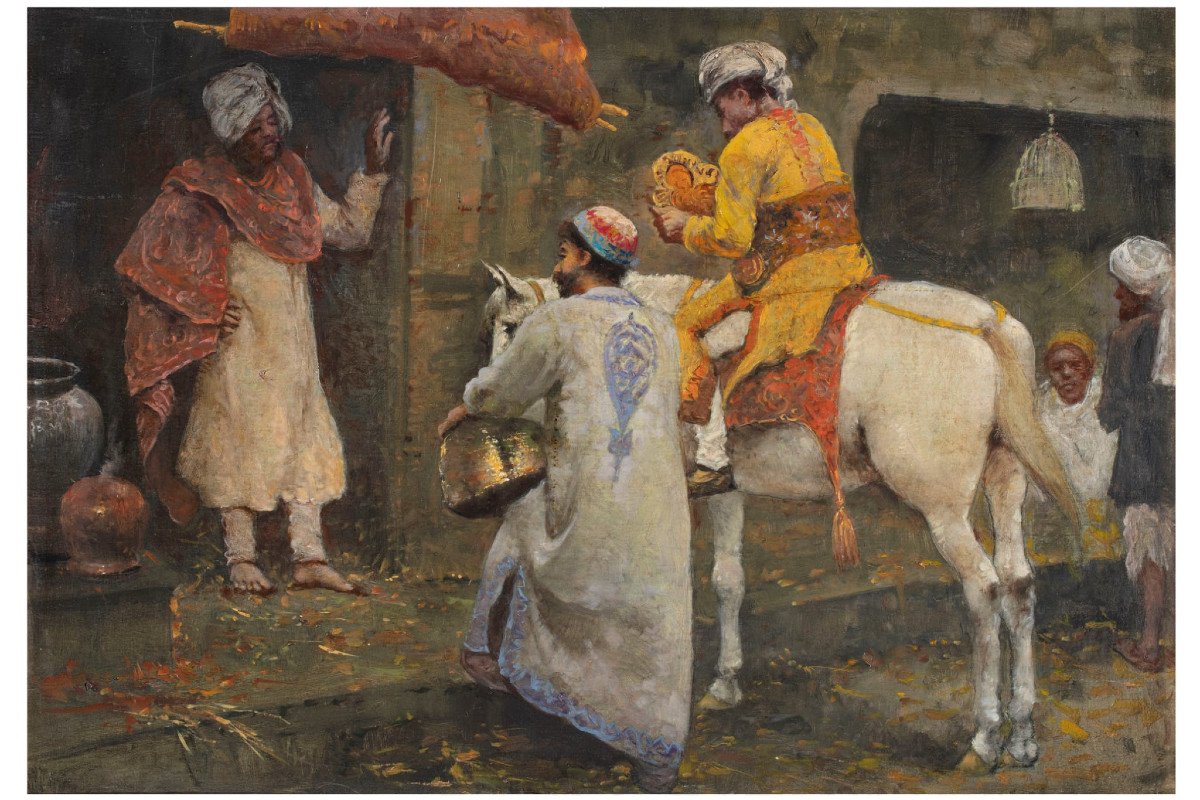 Pittore orientalista della fine del XIX secolo-photo-2