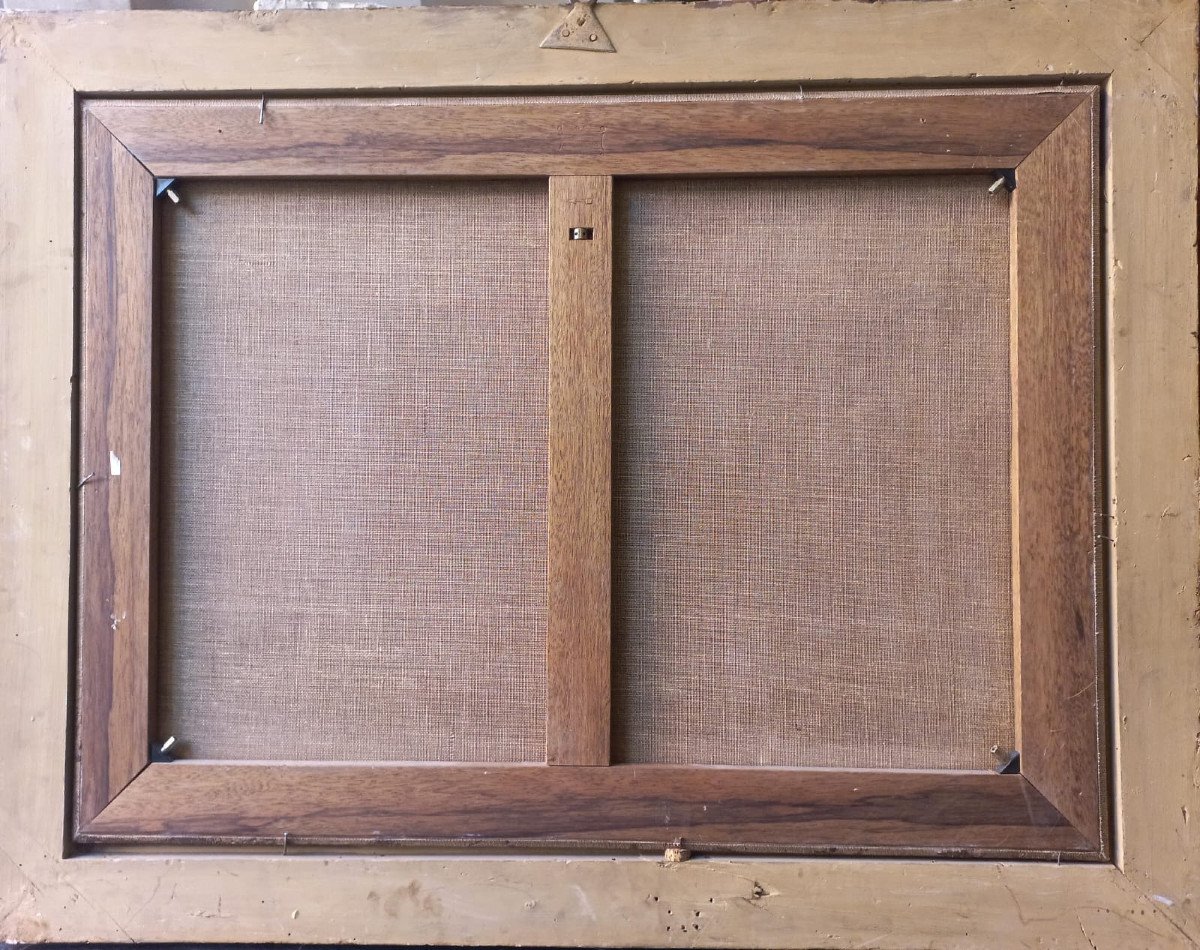 Natura morta con fiori e frutta, gatto, topo e uccellino-photo-1