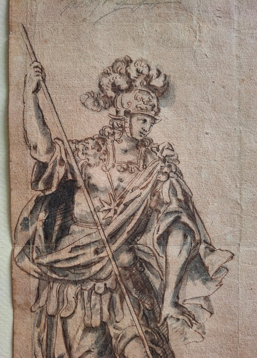 San Giorgio e la Samaritana, studio di due figure-photo-3