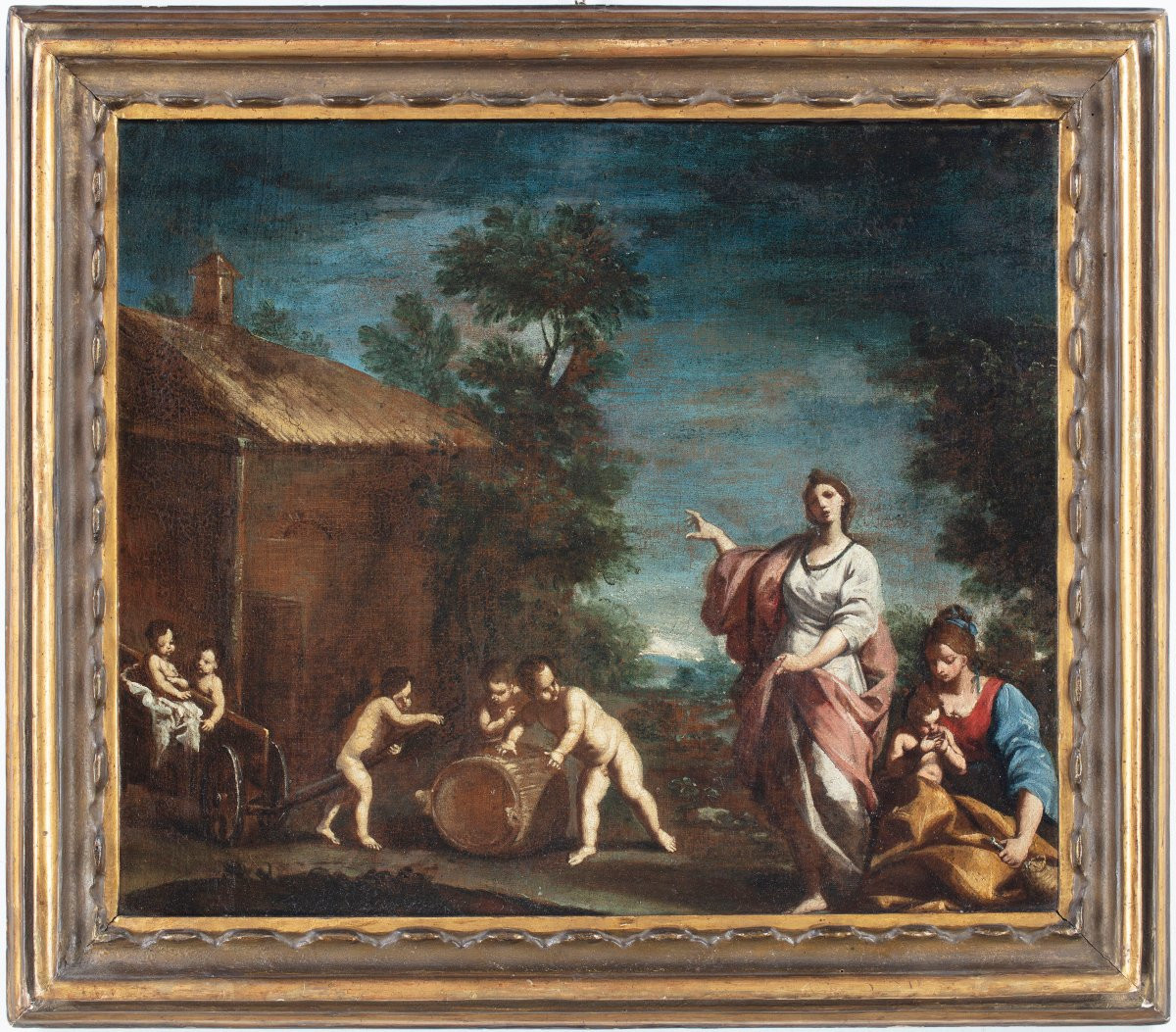 Coppia di dipinti di Giuseppe Gambarini-photo-2