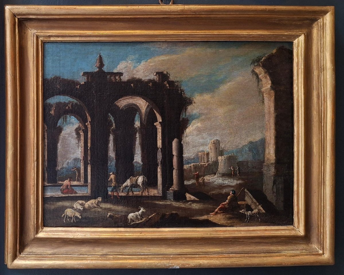 Coppia di capricci architettonici-photo-2