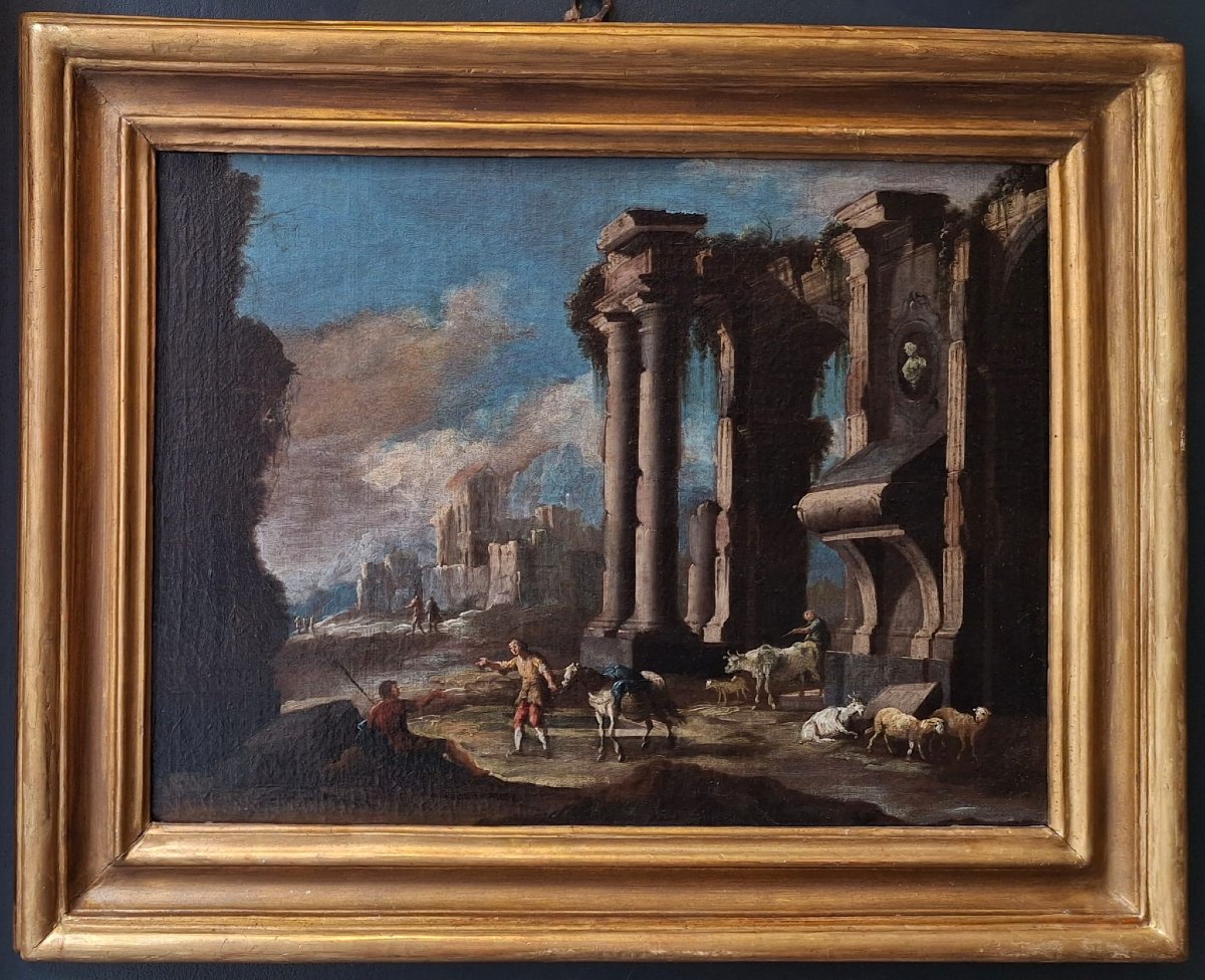 Coppia di capricci architettonici-photo-3