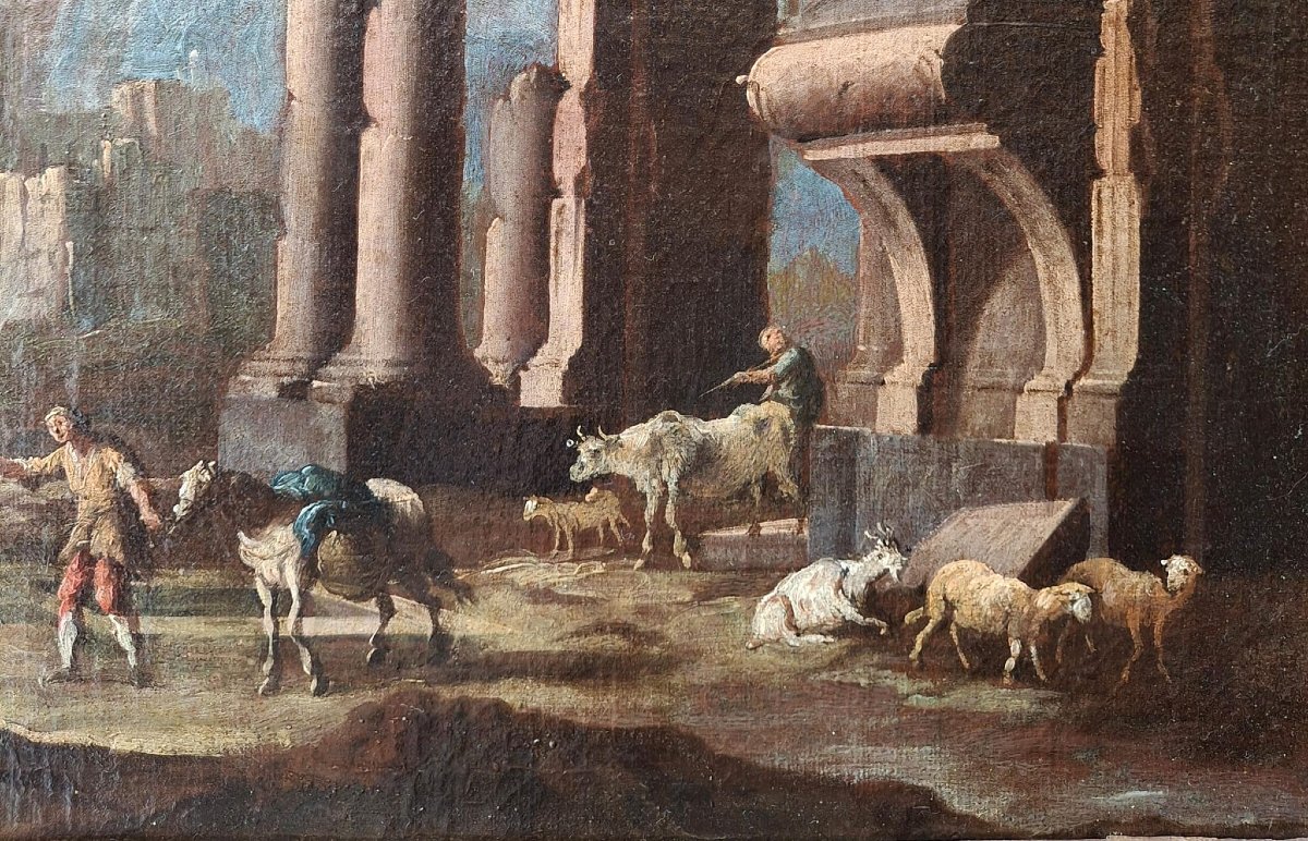 Coppia di capricci architettonici-photo-2