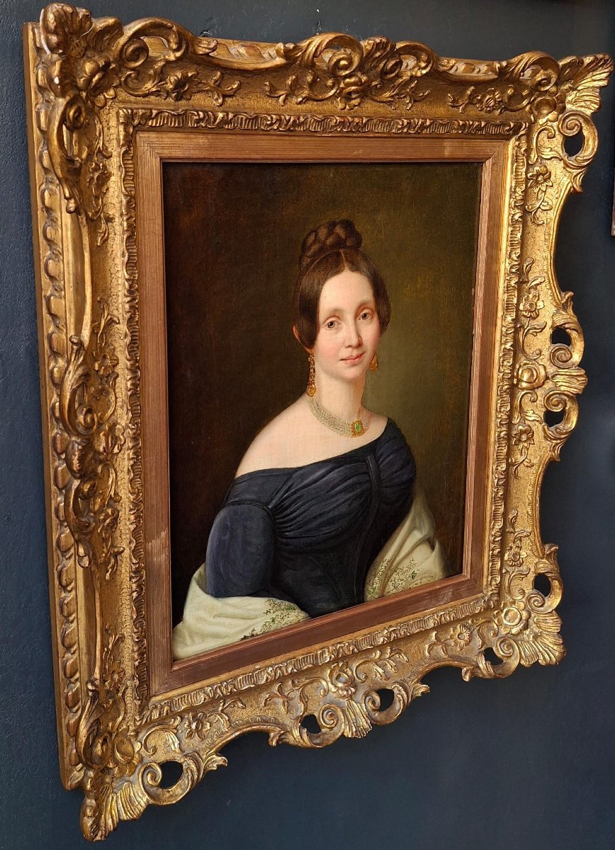 Ritratto di giovane gentildonna, scuola inglese-photo-2
