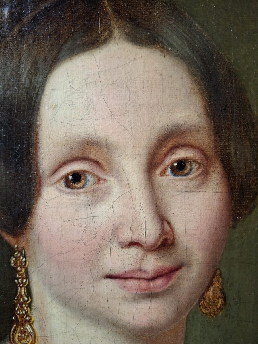 Ritratto di giovane gentildonna, scuola inglese-photo-3