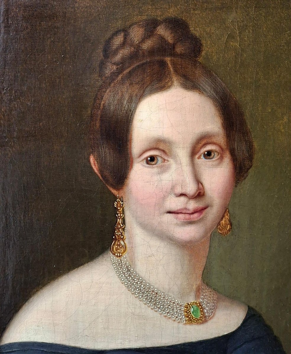 Ritratto di giovane gentildonna, scuola inglese-photo-4