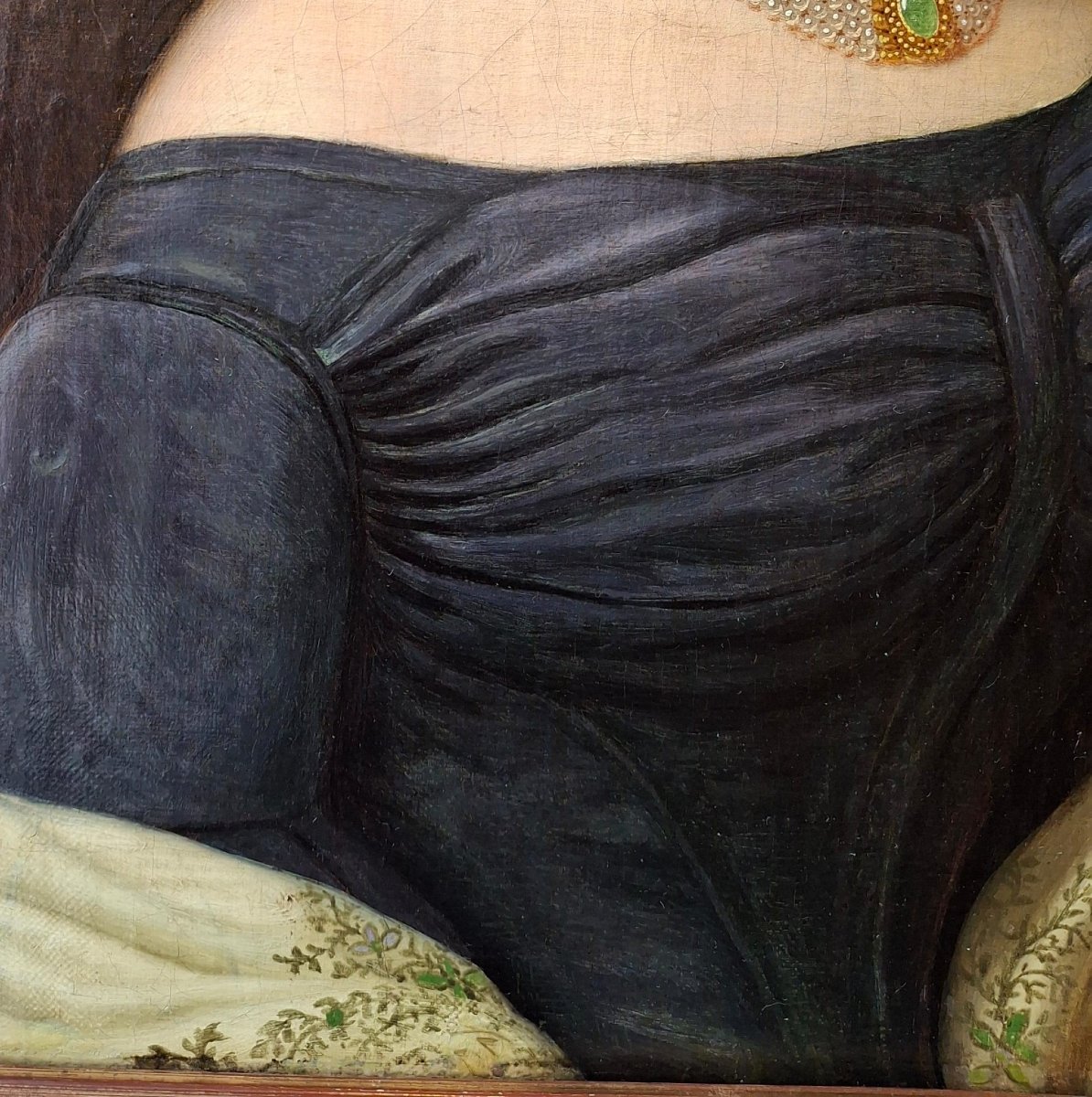 Ritratto di giovane gentildonna, scuola inglese-photo-3