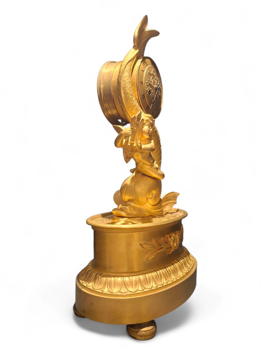 Pendola in bronzo dorato-photo-2