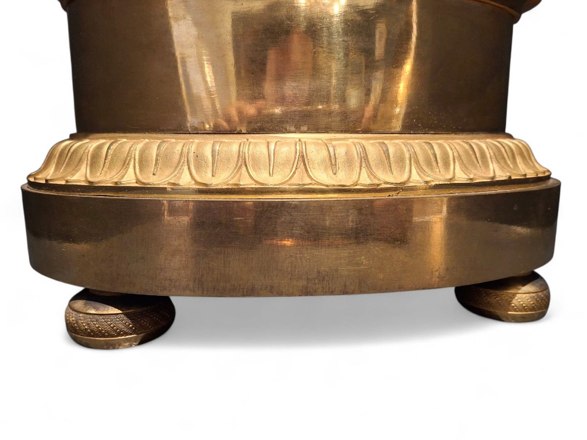 Pendola in bronzo dorato-photo-2