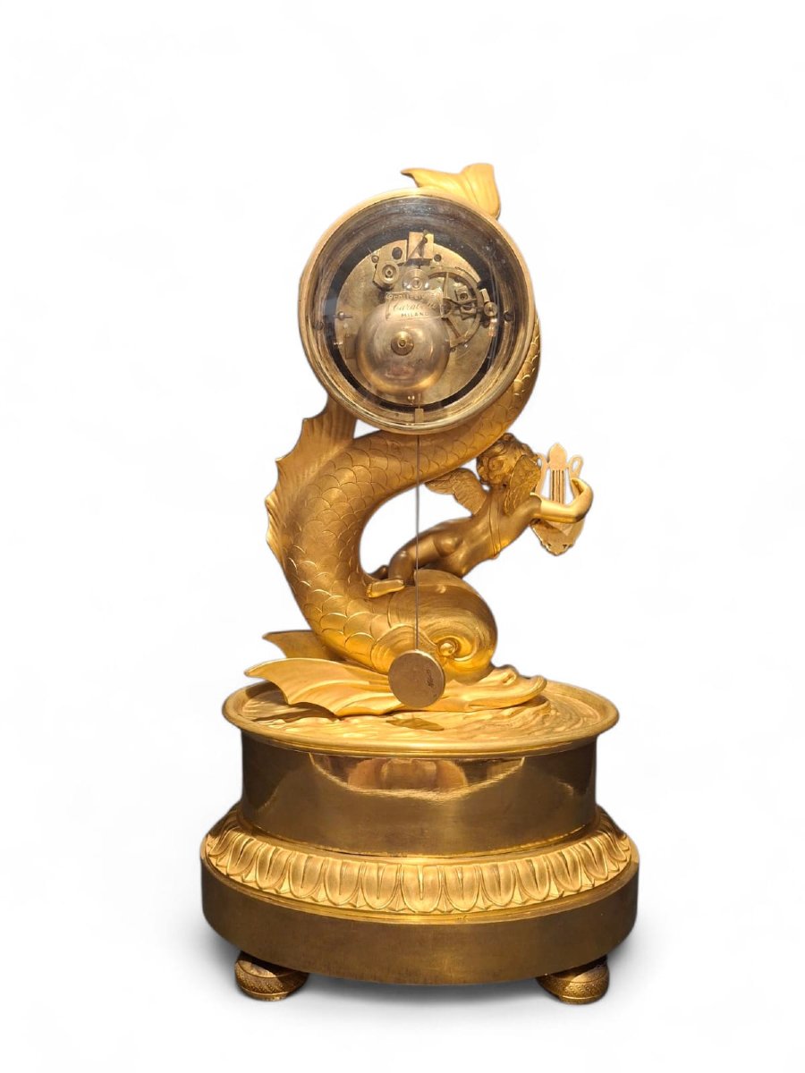 Pendola in bronzo dorato-photo-4