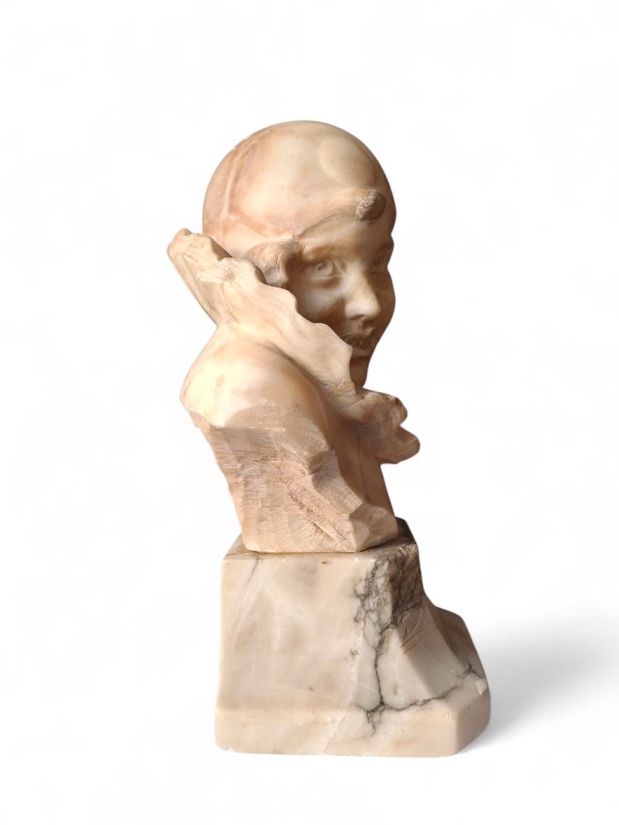 Coppia di sculture raffiguranti Pierrot-photo-2