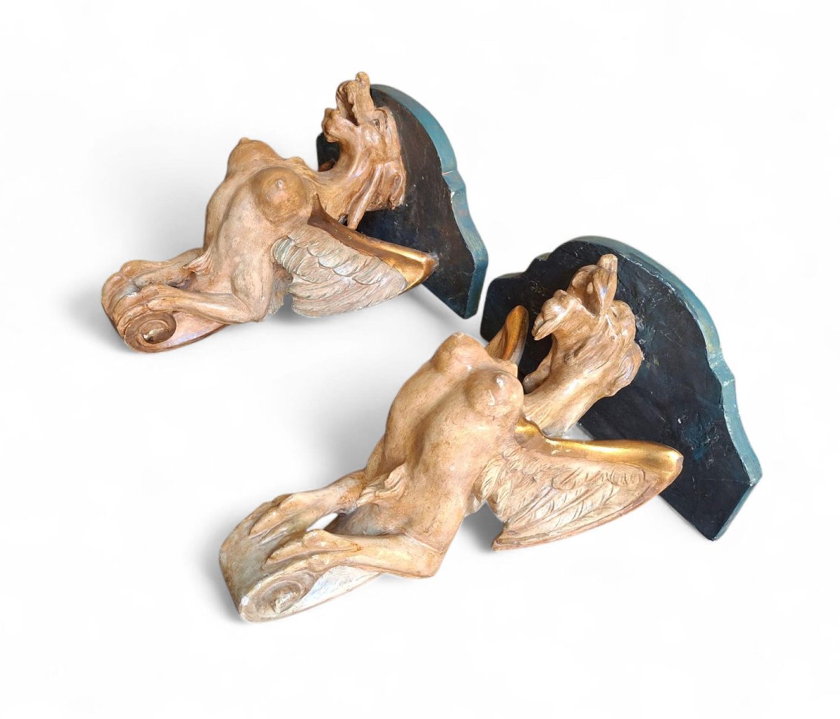 Coppia di sculture Arpie-photo-2