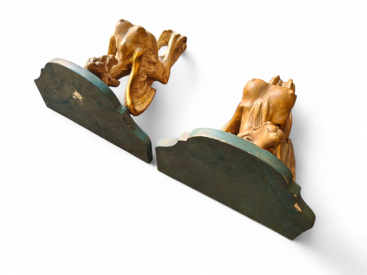 Coppia di sculture Arpie-photo-4
