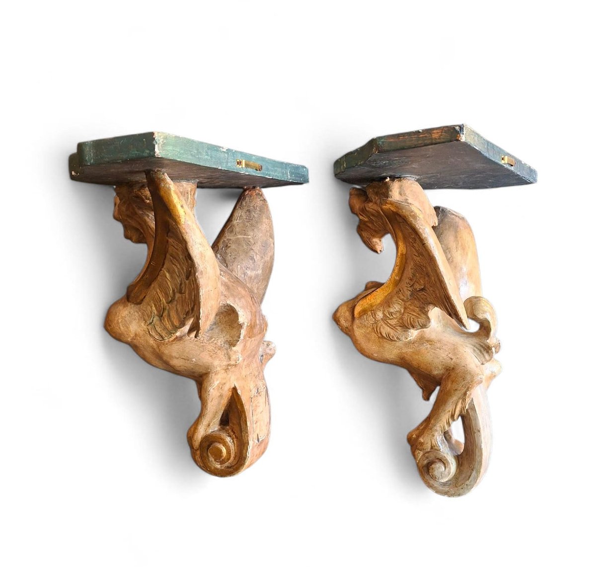 Coppia di sculture Arpie-photo-5