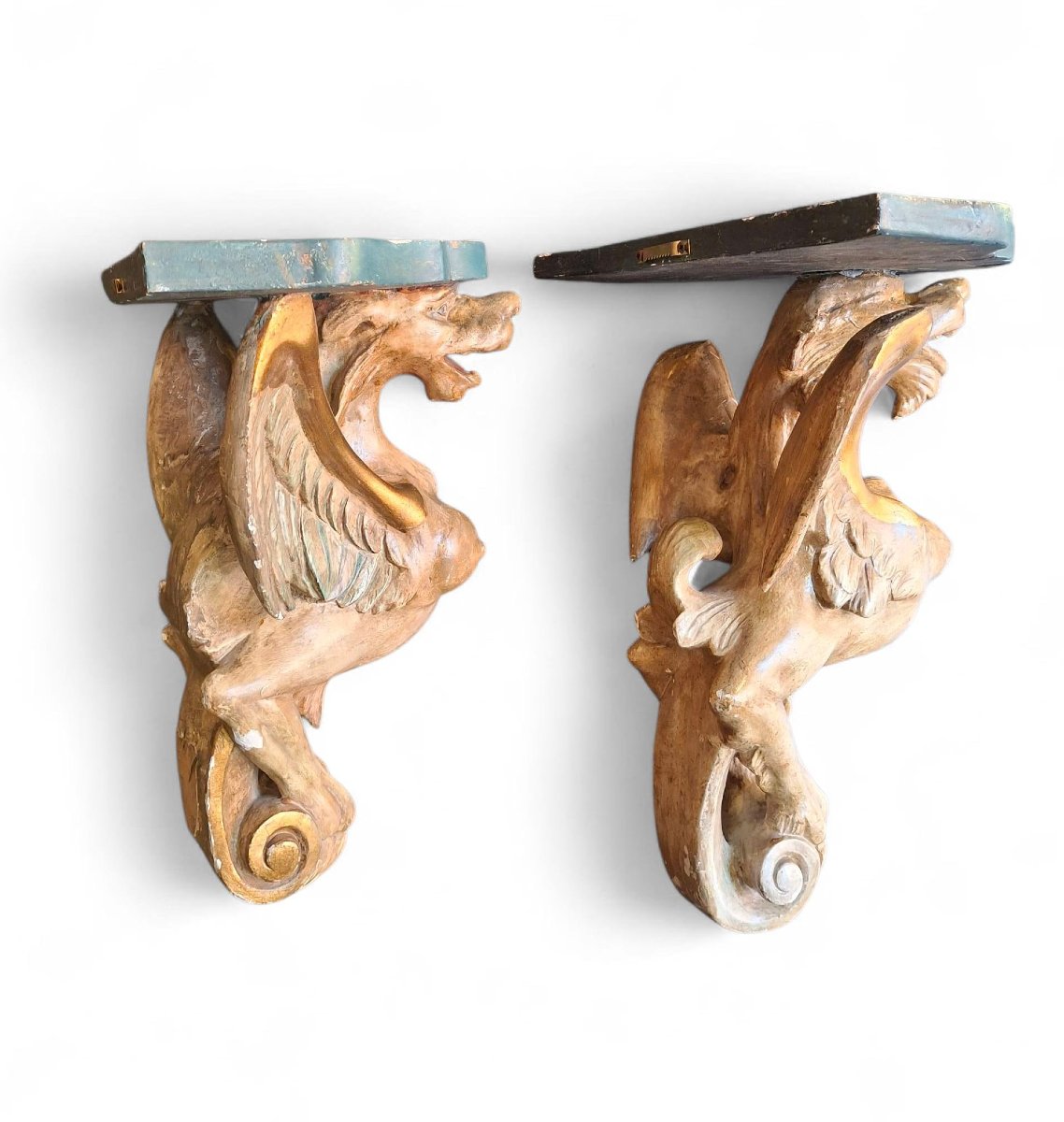 Coppia di sculture Arpie-photo-6