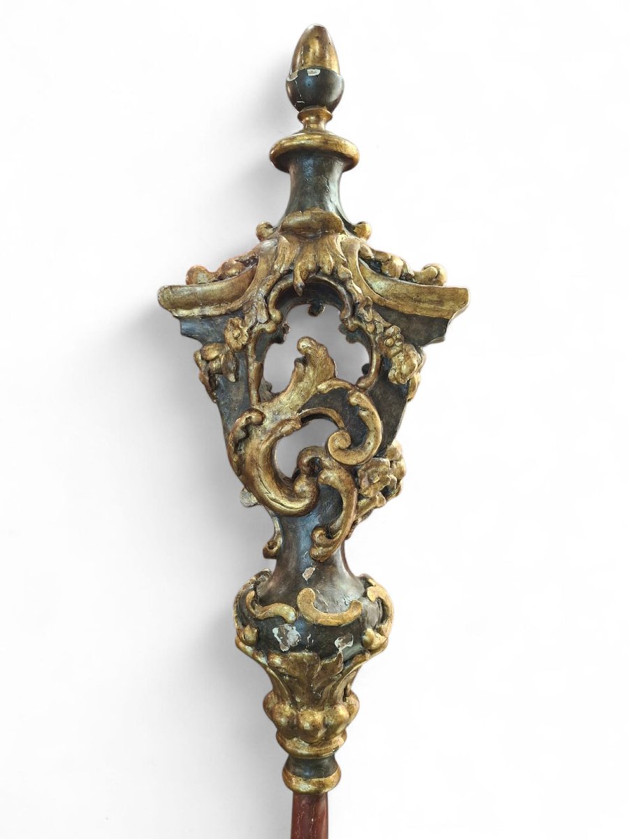 Tintinnabolo in legno intagliato-photo-2