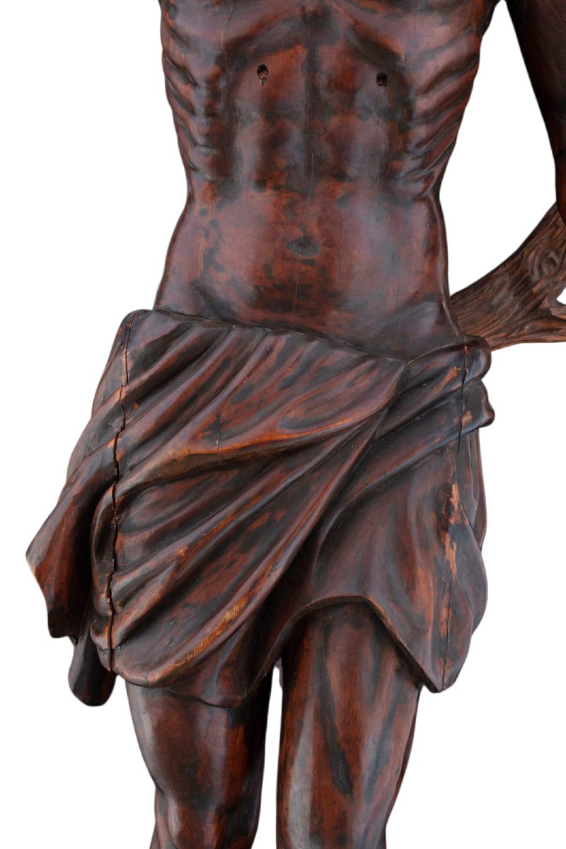 San Sebastiano, grande scultura in legno-photo-1