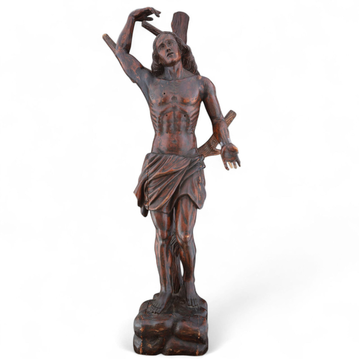 San Sebastiano, grande scultura in legno