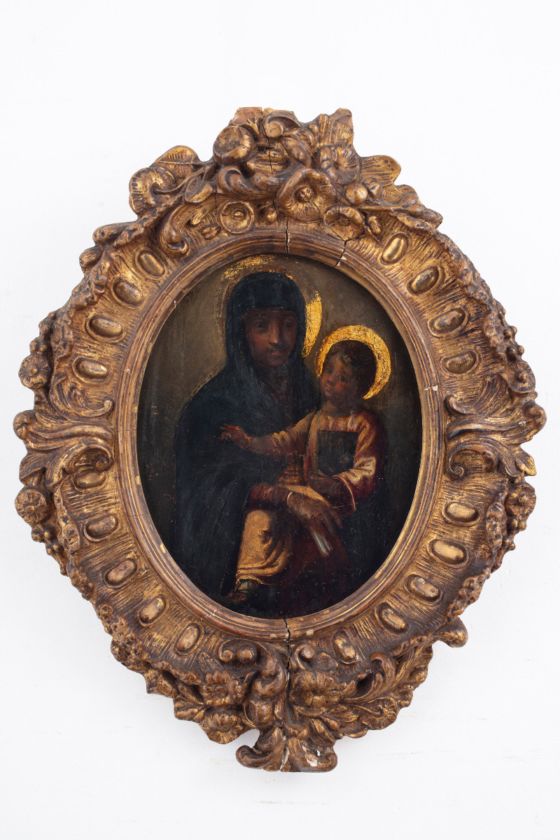 Madonna con Bambino, olio su rame