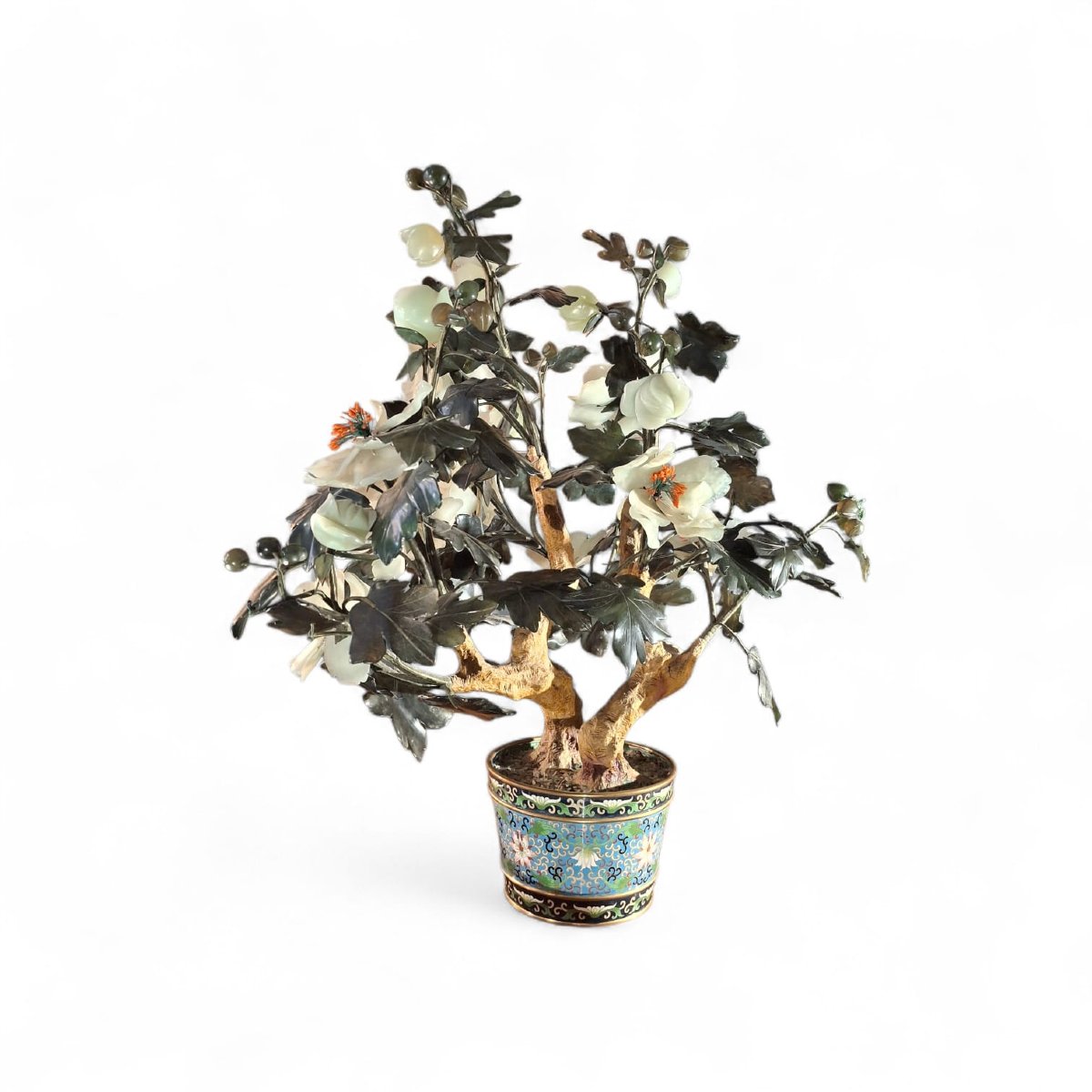 Bonsai di peonie in pietre dure-photo-2