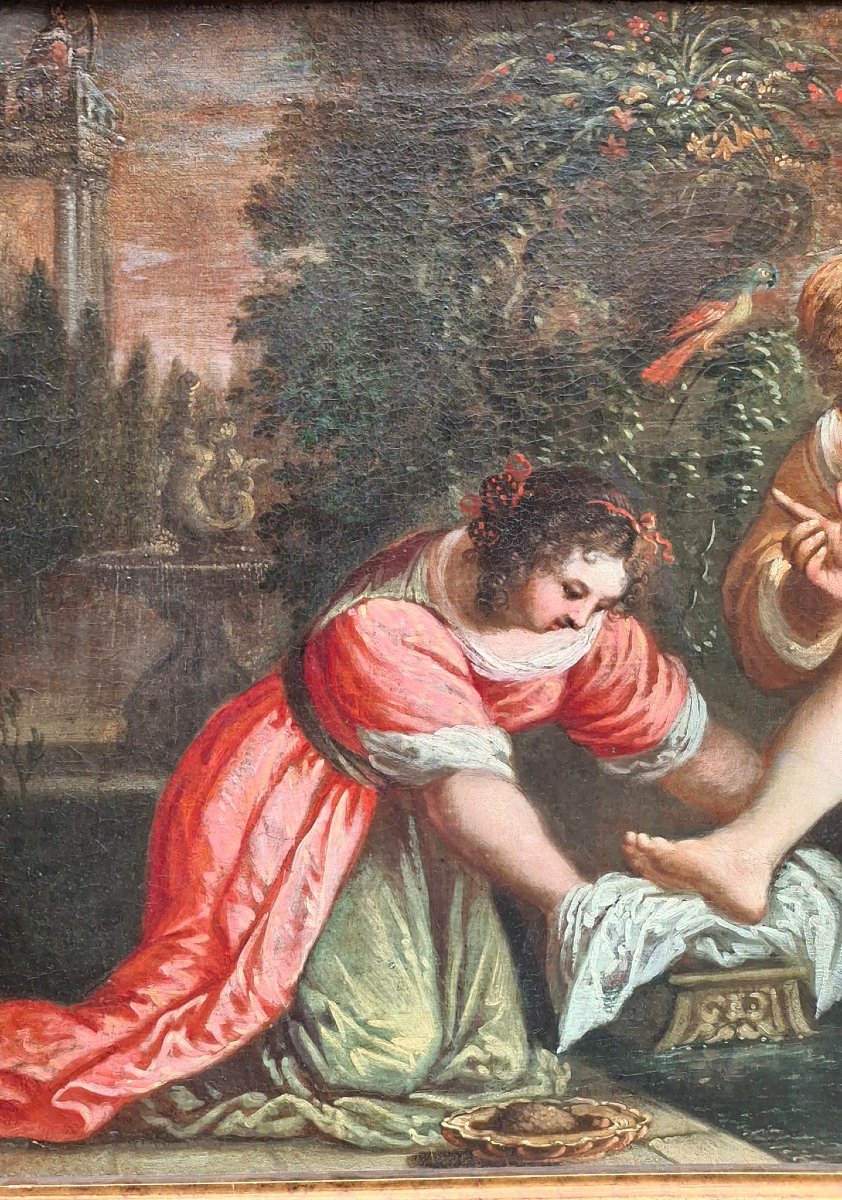 Betsabea al bagno, pittore veneto-photo-3