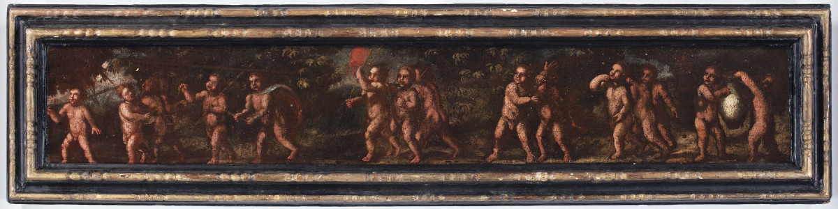 Sfilata di putti, pittore del XVII secolo