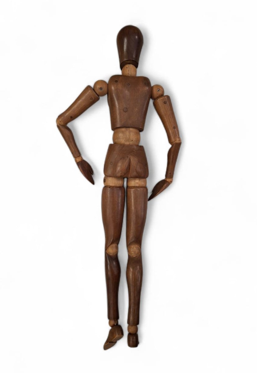 Manichino snodabile in legno-photo-3