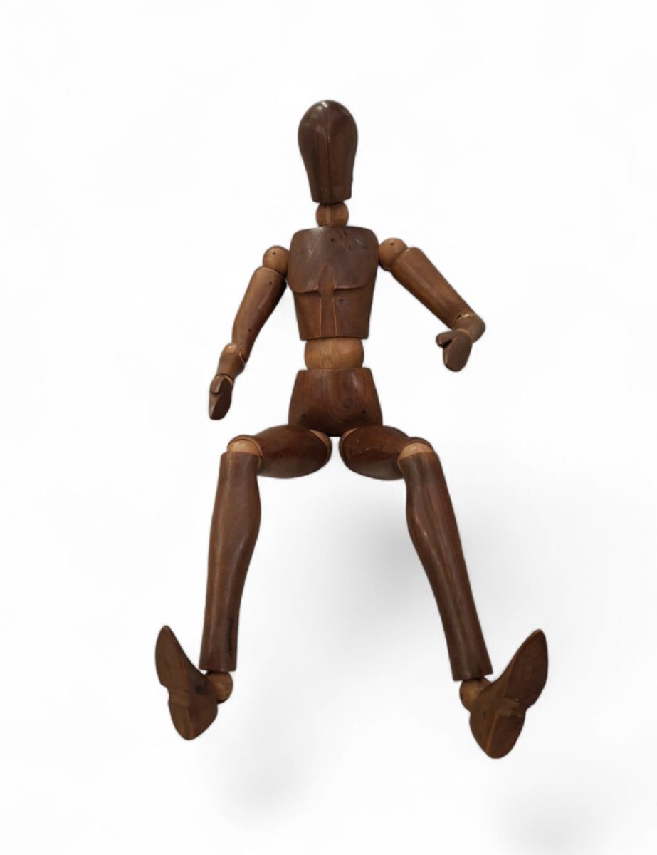 Manichino snodabile in legno-photo-4