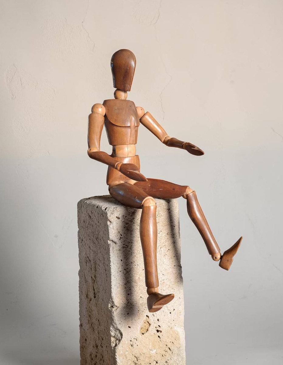 Manichino snodabile in legno