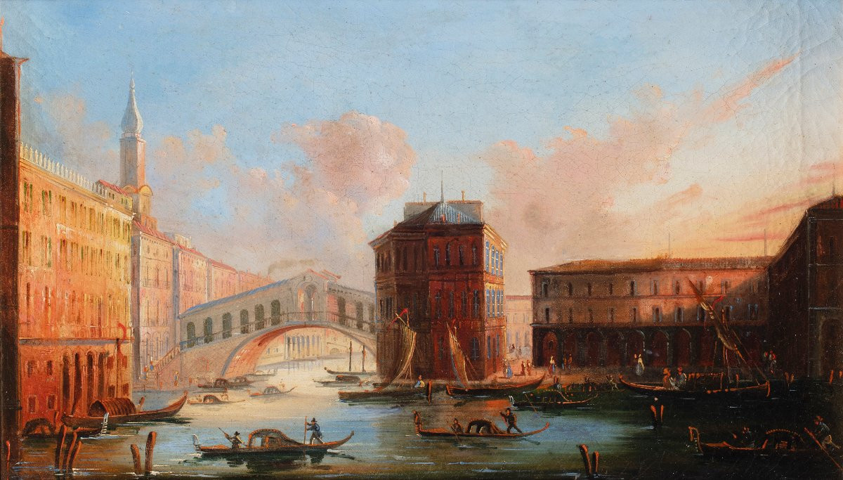 Coppia di vedute di Venezia-photo-2