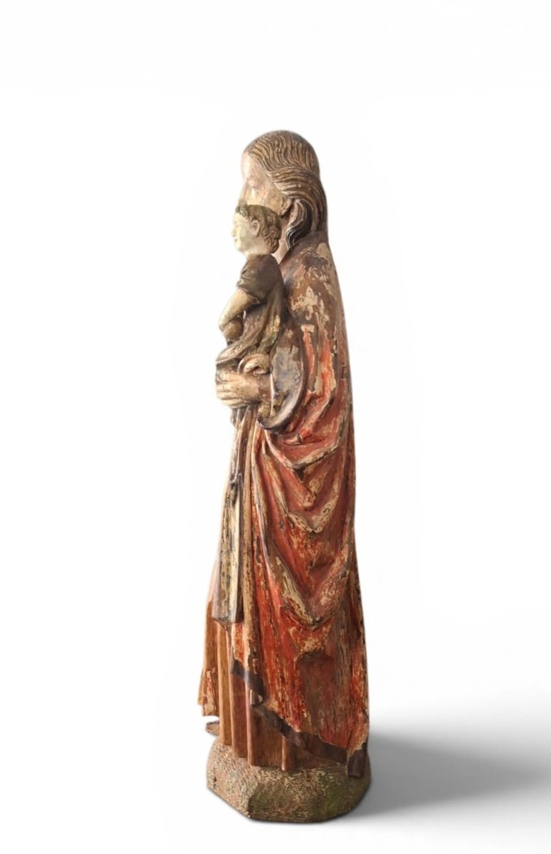 Scultura raffigurante Madonna con Bambino-photo-2