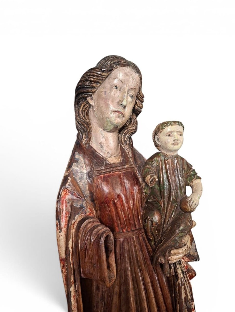 Scultura raffigurante Madonna con Bambino-photo-3