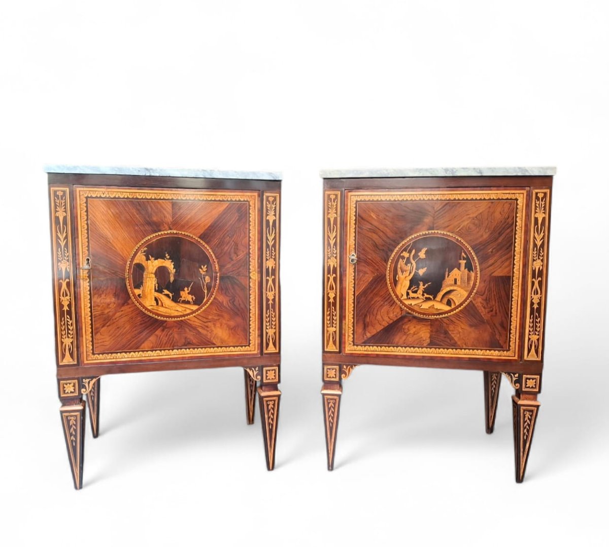 Coppia di comodini neoclassici-photo-2