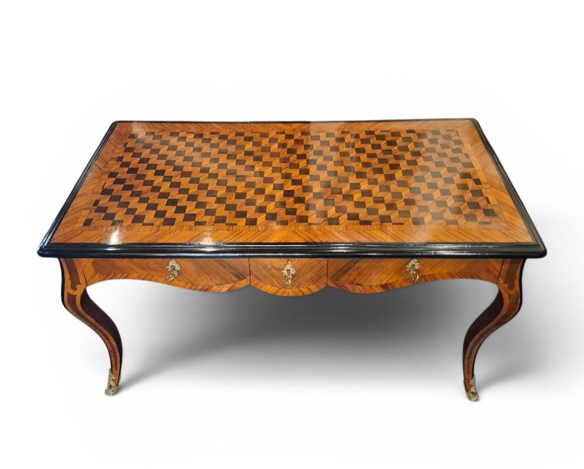Bureau plat in stile Luigi XV-photo-2
