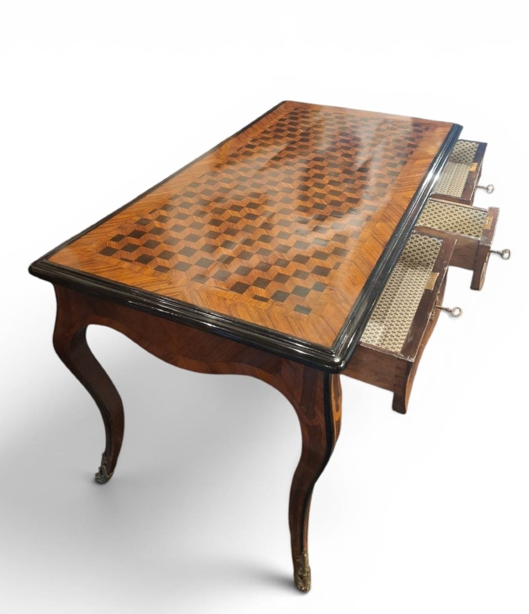 Bureau plat in stile Luigi XV-photo-3