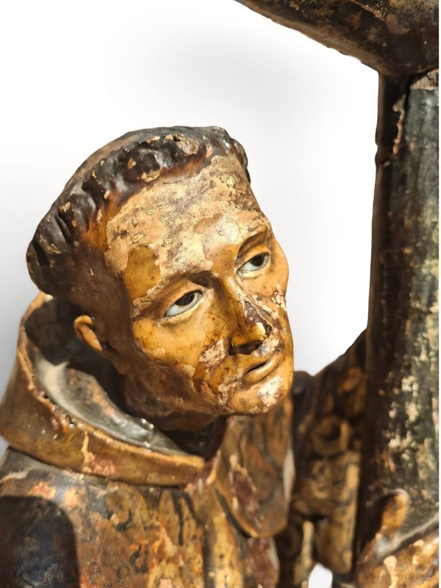 San Francesco d'Assisi, scultura lignea-photo-3