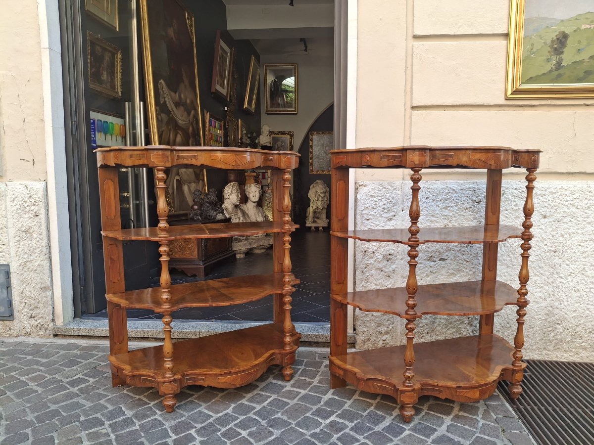 Coppia di etagères Luigi Filippo-photo-3