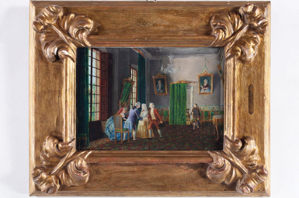 Interno del Settecento con figure-photo-2