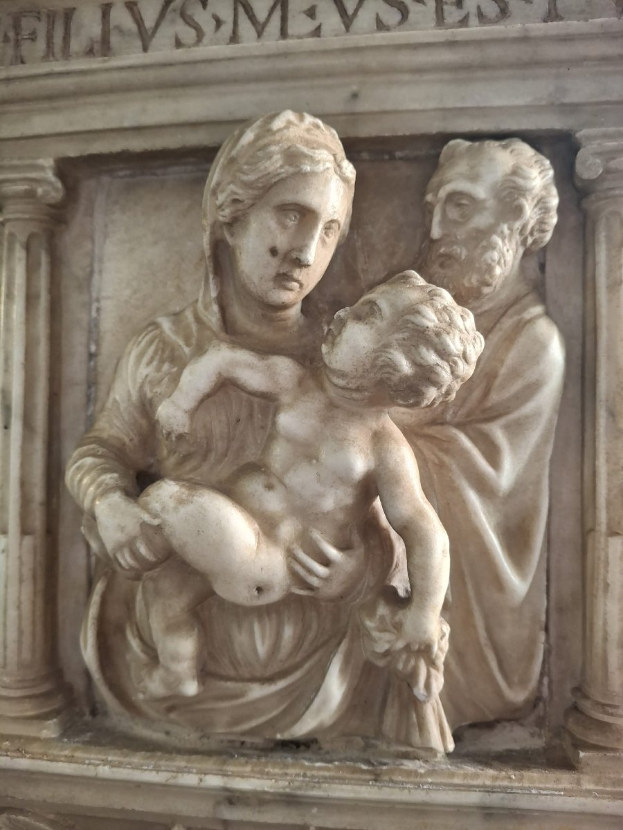 Altorilievo raffigurante sacra famiglia-photo-2