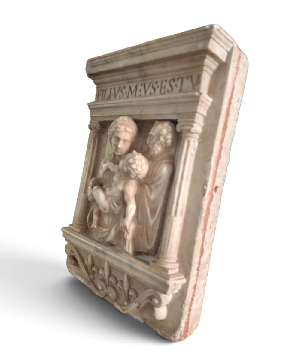 Altorilievo raffigurante sacra famiglia-photo-3