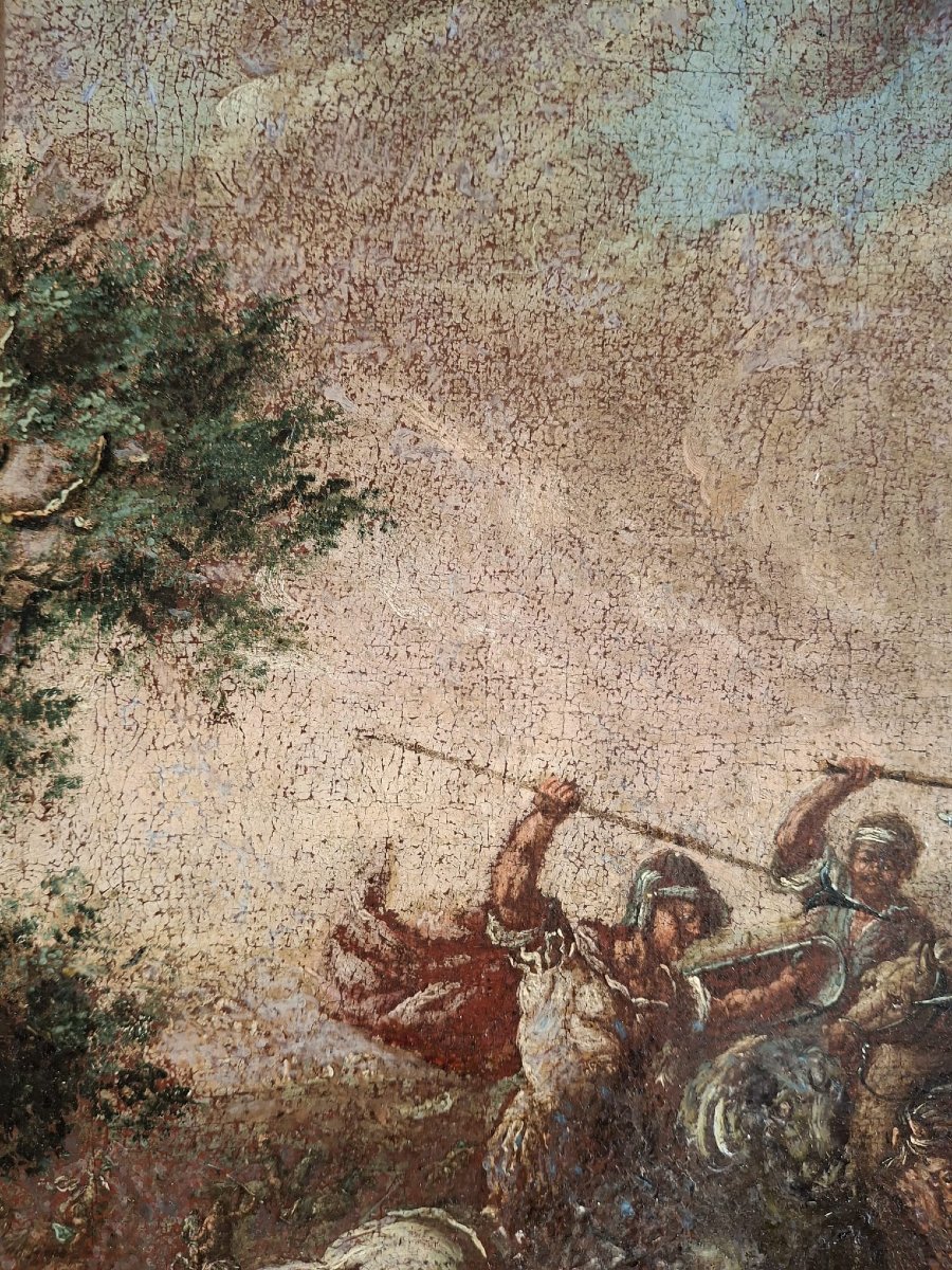 Dipinto raffigurante battaglia-photo-4
