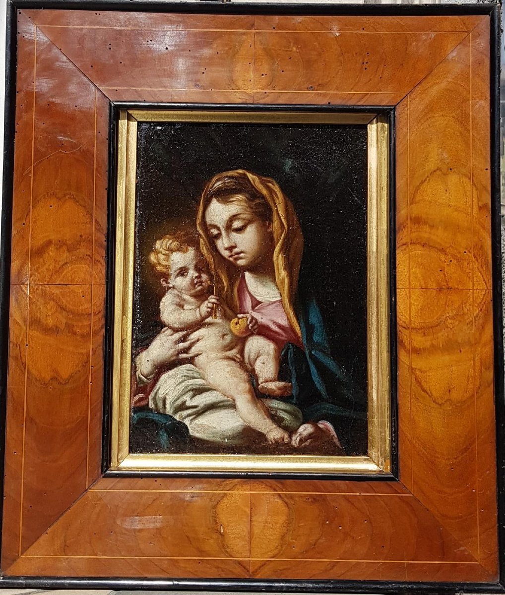 Madonna con Bambino, olio su tela