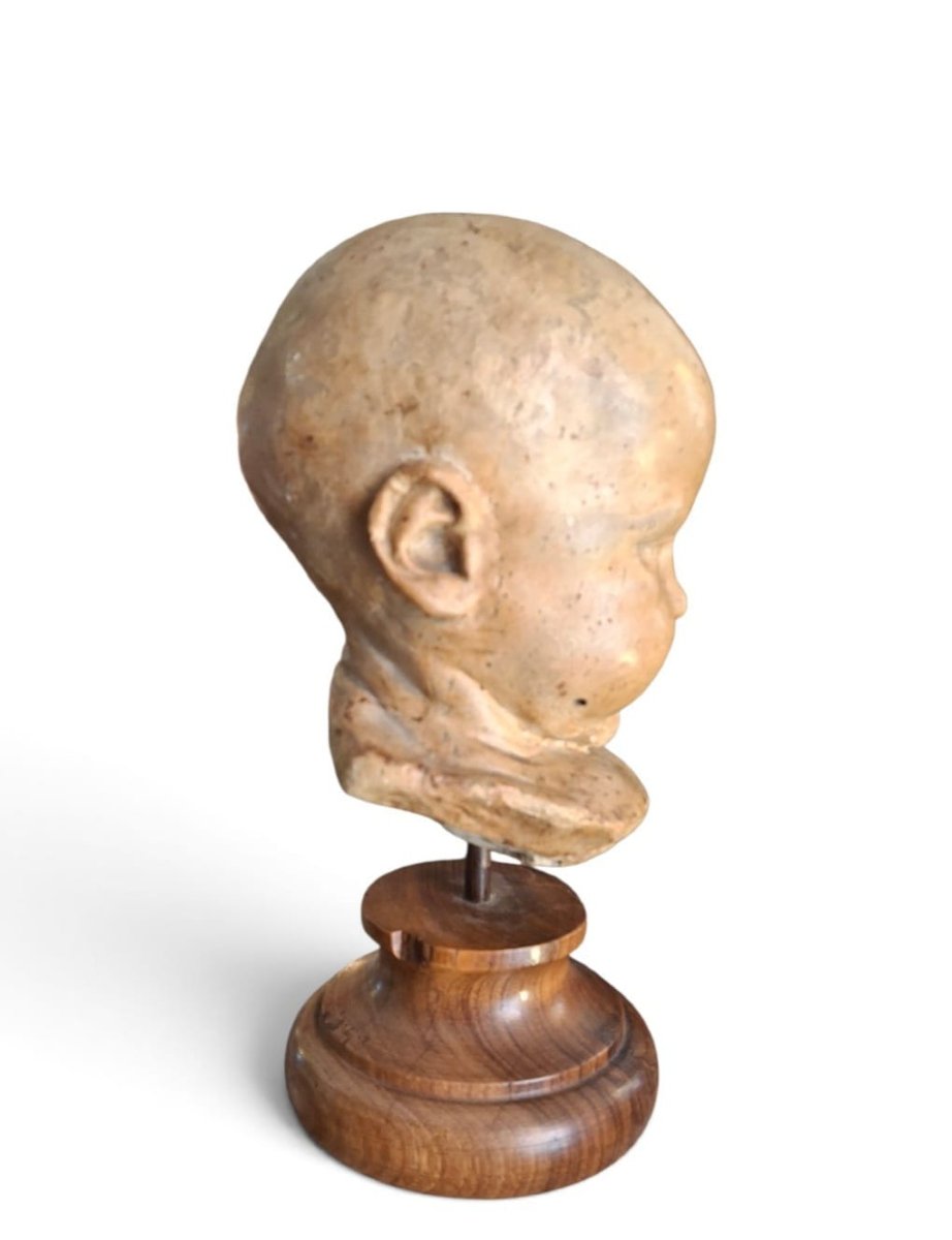 Testa di bambino in terracotta-photo-4