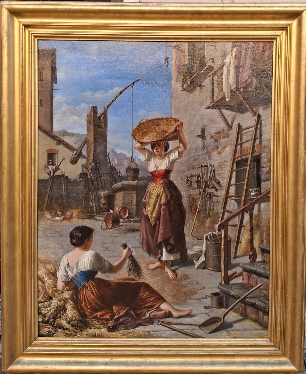 Biagio Torrielli, Contadine al lavoro