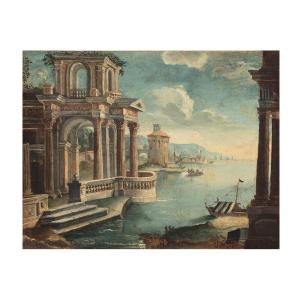 Antonio Joli (Modena 1700 - Napoli 1777), Marina
