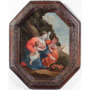 Madonna con ciliegie, cerchia di Charles Mellin