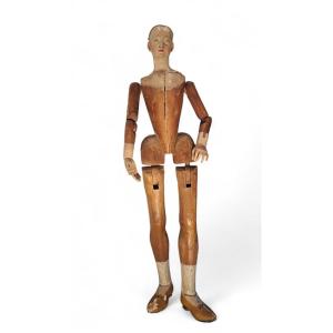 Manichino snodato raffigurante figura femminile